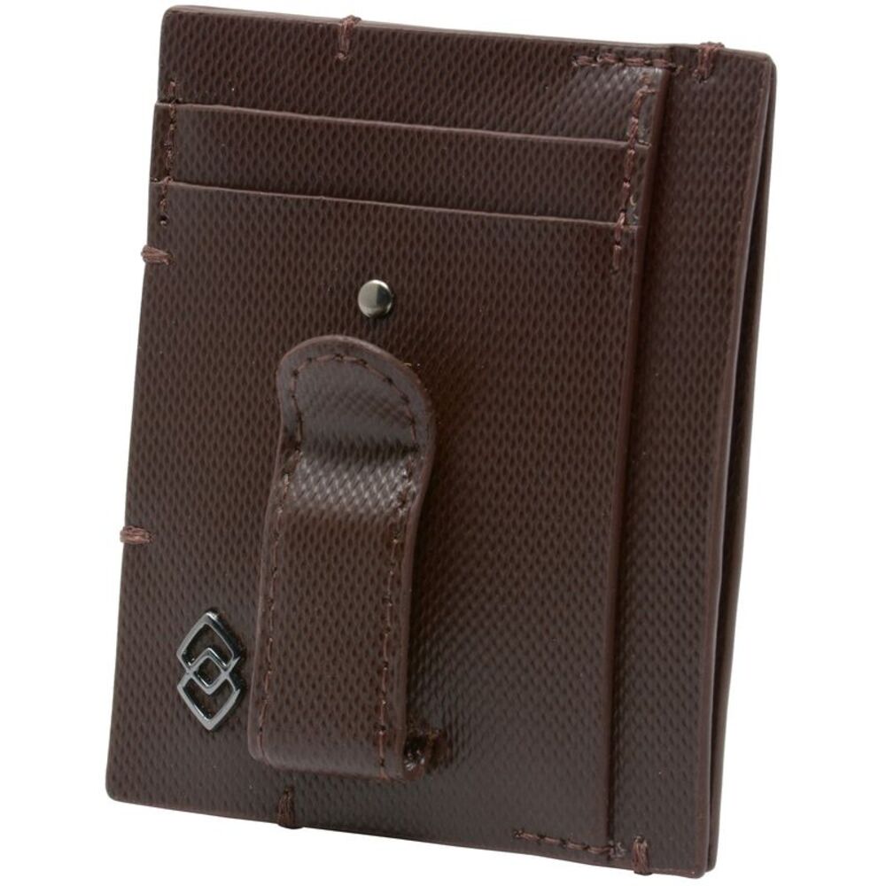 Alpine Swiss Double Diamond Mens RFID Money Clip Minimalist Front Pocket Wallet - Picture 2 of 5